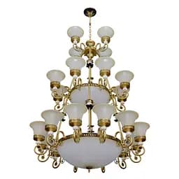 Люстра подвесная Brille прованс E27 60W BZ (BKL-683S/24)