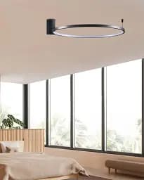 Люстра Goldlux 329134 Noemi LED 1x20W 4000K 2600Lm IP20 чорна - мініатюра 2