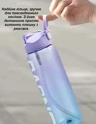 Пляшка для води Casno 1000 мл KXN-1247 Чорна (KXN-1247_Black) - мініатюра 4