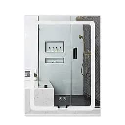 Зеркало Lidz Kubis 600x800 с LED-подсветкой Touch, с антизапотеванием, с диммером яркости LD78LF9376080