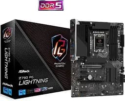 AsRock Z790 PG LIGHTNING (1700/Z790, 4*DDR5, 2*PCIex16, HDMI/eDP, 4xSATA, 4xM.2, 2.5Glan, 7.1ch, ATX (Z790 PG LIGHTNING) - мініатюра 2