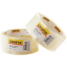 Скотч односторонній Unifix 45 мм x 80 м x 40 мкм прозорий (в упаковці 3 шт.)