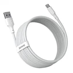 Кабель Baseus Simple Wisdom Data Cable Kit USB to Type-C 5A 2PCS / Set 1.5 м Білий - мініатюра 2