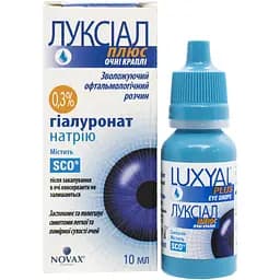 Капли глазные Луксиал Плюс флакон 10 мл