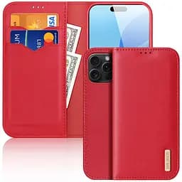 Чохол-книжка Dux Ducis Hivo для Apple iPhone 17 Pro (6.3) Red - мініатюра 2