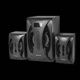 Акустичні колонки Defender G40 (2.1) 40Вт + пульт дерево (Чорні)
