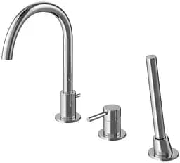 Смеситель для ванны Kohlman Roxin хром на борт ванны QB241R Хром