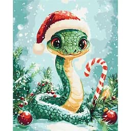 Картина за номерами на підрамнику Brushme Святкова змія