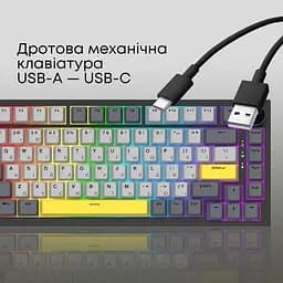 Клавіатура Ajazz AK820 Sea Salt Switch Black (AK820-SS-BGY) [163668] - мініатюра 7