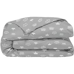Підковдра євро Cosas Grey Crown 200х220 см (Crown_Grey_2)