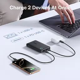 Зовнішній акумулятор Baseus EnerFill FP11 Power Bank 10000mAh 15W Cosmic Black (Includes Simple Type-C to Type-C Cable 20V/3A 30cm Black) (P1008210C123-00) - мініатюра 10