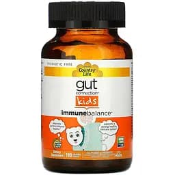 Формула імунітету Country Life Gut Connection Kids Immune Balance 100 жувальних таблеток