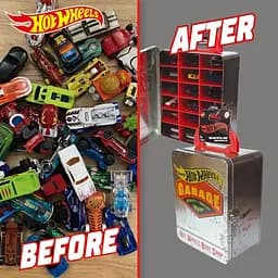 Контейнер Hot Wheels для 18 машинок вінтажний сріблястий (HWCC22S) - мініатюра 5