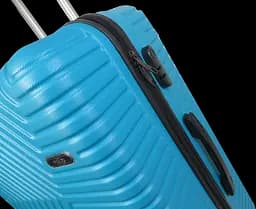 Велика пластикова валіза на колесах 115L GD Polo блакитна - мініатюра 6