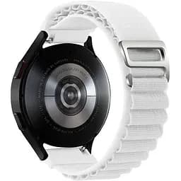 Ремінець для Samsung Galaxy Watch 5 44mm - білий Watchbands NormalCloth ширина кріплення 20мм нейлоновий (W24-6WB77632132)