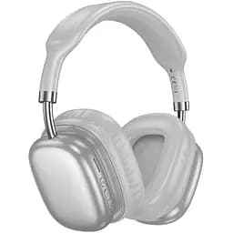 Накладні навушники Hoco W52 Wonderful, BT headphones, BT5.4, AUX, TF, 400mAh, 46h, silver
