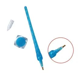 Комплект: Стилус для алмазної мозаїки з гель-клеєм A-Toys блакитний