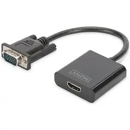 Адаптер Digitus VGA > HDMI (M/F), Full HD teh0018486