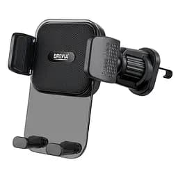Тримач телефону автомобільний Brevia AirVent Pro СrystalHold на дефлектор, для 4.7-6.8', ширина до 90мм, чорний(48710)