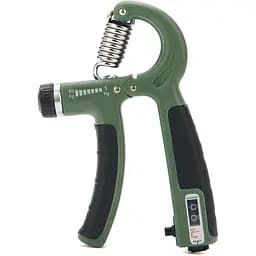 Еспандер кістьовий Cornix 5-60 кг з регульованим навантаженням та лічильником XR-0261 Navy Green/Black