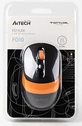 Бездротова миша A4Tech Fstyler FG10 Wireless Black/Orange (FG10 (Orange)) - мініатюра 6