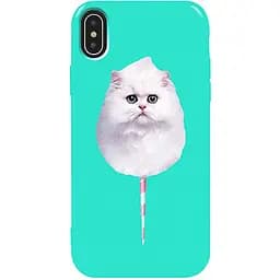 Чохол-накладка Toto Pure TPU 2 mm Print Case Apple iPhone XS Max #9 Cat Candy Mint