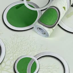 Пленка Sticker Wall на самоклейке на бумажной основе 0.45х10м х 0.07мм Чёрные и зелёные деревья SW-00002440