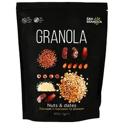 Гранола San Granola С орехами и фиником 300 г