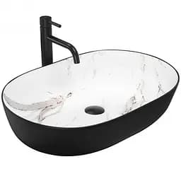 Умивальник Rea Cleo 60,5x41 black-aiax matt (REA-U6625)