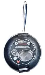 Индукционная сковорода из нержавеющей стали Masflex Honeycomb SS-P30 28 см антипригарное покрытие в виде сот.