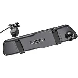 Відеореєстратор - дзеркало Hoco DV4 4.5-inch rearview mirror driving recorder (2 камери) - мініатюра 2