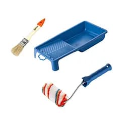 Валик "Елітаколор" 100х30 мм з ручкою, ванночка і пензлик "Стандарт" Polax (770-236)