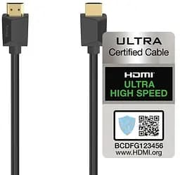 Кабель Hama HDMI 8K 2m Black - мініатюра 2