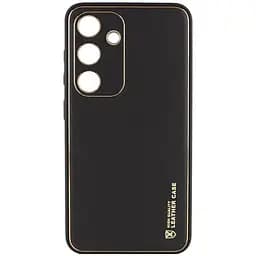 Шкіряний чохол Epik Xshield для Samsung Galaxy S24 Чорний / Black