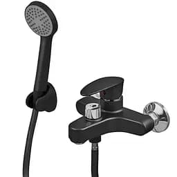 Смеситель для ванны Plamix Cezar-009 Euro SET matte black PM0693 Черный матовый