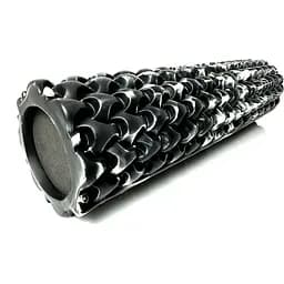 Масажний ролик EasyFit Plexus 45 см Чорно-білий (EF-3341-3-BW)