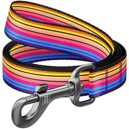 Поводок для собак Waudog Nylon Линия 1, 122х,1,5 см, разноцветный