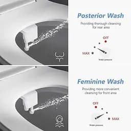 Універсальне біде-накладка SAMODRA Bidet H1 з боковим модулем, Біла (SMWDH1) - мініатюра 7