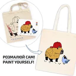 Екосумка-розмальовка, Капібара , бавовна 220 г/м2, 38х42см, ROSA Talent - мініатюра 2