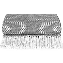 Плед Love You хлопковый букле 200х220 см серый (4635)