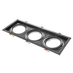 Світильник врізний поворотний Brille ML-020/3 AR111 BK 48-024