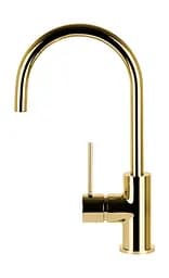 Змішувач для кухні Corsan Lugo gold з рухомим носиком CMB7522GL Золотий