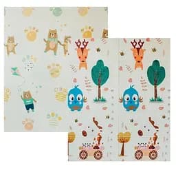 Дитячий двосторонній складаний килимок Poppet Парк і Прогулянка ведмежат, 150х180 см (PP002-150)