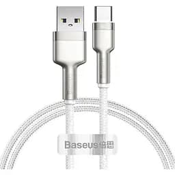 Кабель Baseus Cafule Metal Data Type-C 66W (1m) white (CAKF000102)