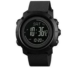 Мужские спортивные часы Skmei 1427 с компасом и барометром Черный