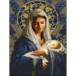 Алмазная мозаика Strateg ПРЕМИУМ Рождение без подрамника размером 30х40 см (ZAV3040-8)