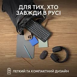Клавіатура Logitech Pebble Keys 2 K380s Graphite (920-011851) - мініатюра 5