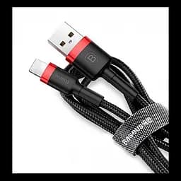 Кабель Baseus Cafule USB - Lightning 0.5 м CALKLF-A19 черно-красный
