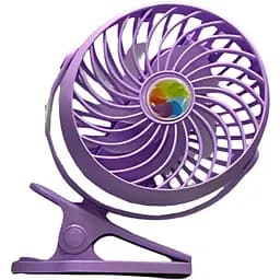 Вентилятор Mini Fan з акумулятором на прищіпці фіолетовий (2628-10)