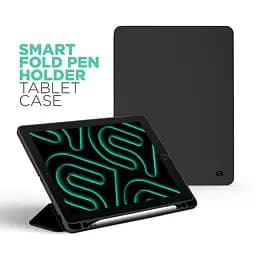 Чохол-книжка для планшета Samsung Galaxy Tab A9+ (SM-X210/X216), Smart Fold Pen, чорний, 11 дюймів, з екошкіри + TPU, з магнітною застібкою, підставкою, тримачем під стилус, протиударний, з функцією Wake/Sleep, ArmorStandart (ARM74996) - мініатюра 3